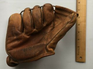 Vintage Baseball Glove Gc1314 Professional Model Lht Hand Formed