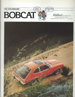 Auto Brochure - Mercury - Bobcat - 1978 (ab765)