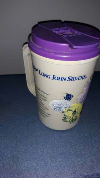 Vintage Long John Silvers Insulated Travel Tumbler 22oz Coffee Mug Cup Alpha USA 3