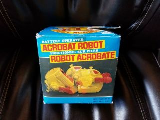 Vintage Acrobat Robot Battery Operated [made In Japan] Boxed