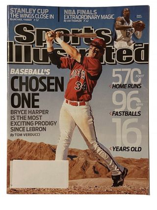 Bryce Harper Chosen One Sports Illustrated June 8,  2009 Phillies Nationals