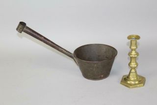 A Rare 19th C Shaker Tin Water Dipper In The Best Surface &