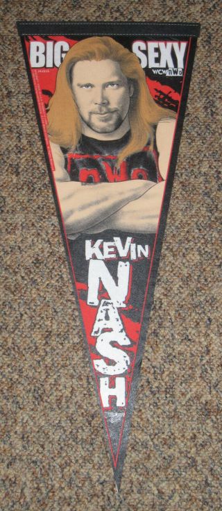 1999 Big Sexy Kevin Nash - Outsiders Nwo Wcw Wwf Wrestling Pennant