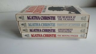 Agatha Christie Vintage Boxed Set Of 4 Soft Cover Books 1984