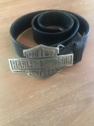 Harley Davidson Belt And Buckle Size 34