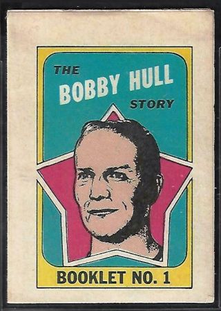 1971 - 72 Opc (o - Pee - Chee) Booklet Insert Nhl: 1 Bobby Hull,  Chicago Black Hawks