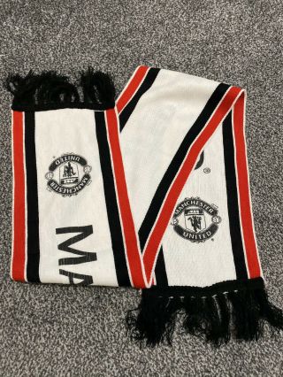Vintage Manchester United Fc Football Scarf 1990’s Mufc Retro Present