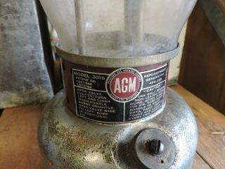 Vintage AGM/American Gas Machine Model 3016 Camp Lantern 3