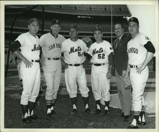1969 Press Photo Former Dodgers Gil Hodges,  Roger Craig,  Duke Snider,  J.  Podres,