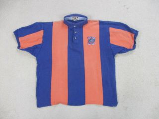 Vintage Florida Gators Polo Shirt Adult Large Blue Orange Football Men 90s A03