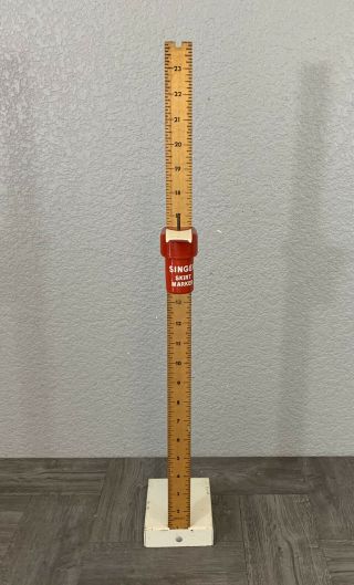 Vintage Singer Skirt Marker 24” Measuring Stick Dress Maker Ruler Hem Taylor