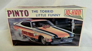 Look 1970`s Unbuilt Johan Pinto Funny Car Model Kit With Mickey Thompson Decals