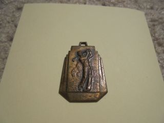 " Hole - In - One Medal " Presented By Makers Of Royal Golf Balls Early Vintage Bronze
