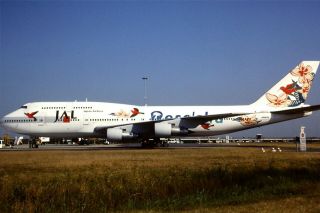 35mm Colour Slide Of Jal - Japan Airlines Boeing 747 - 346 Ja8184