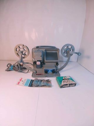 Vintage Academy 8mm Movie Film Editor With Box Made In Japan