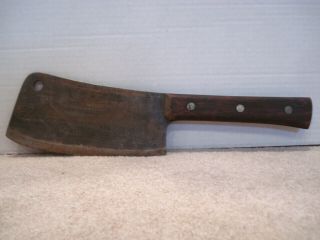 Antique F.  Dick No 84 Butchers 8” Carbon Steel Meat Cleaver German Knife Schliff