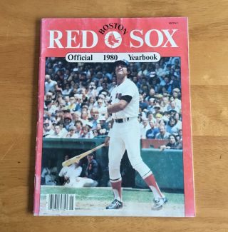 Boston Red Sox Official 1980 Yearbook Fred Lynn