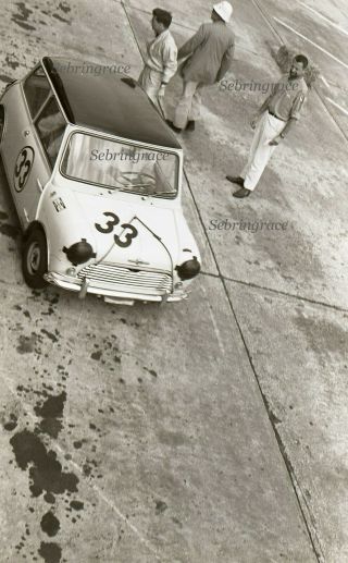 1964 Sebring 3 Hr Race - Morris Mini - Cooper 33 - 2 Orig Negs (432 & 433)