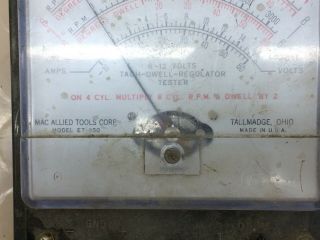 Vintage Mac Allied Tools Tach - Dwell Tester Meter Gauge 3