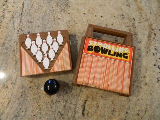 Vintage Tomy Strolling Bowling Game W/ Ball -