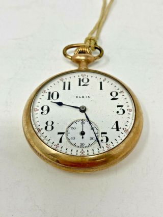 Antique Elgin Pocket Watch - 15j - 1918 - Not Running