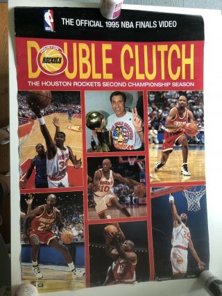 Double Clutch Houston Rockets 1995 Championship Video Poster