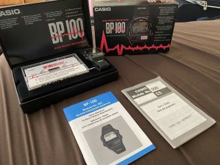 Vintage Casio Bp - 100 Blood Preassure Watch Complete
