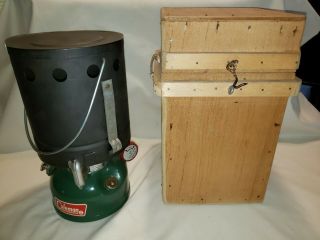Vintage Coleman Single Burner Camping Stove Model 502 Dated 7/1969 With Cover