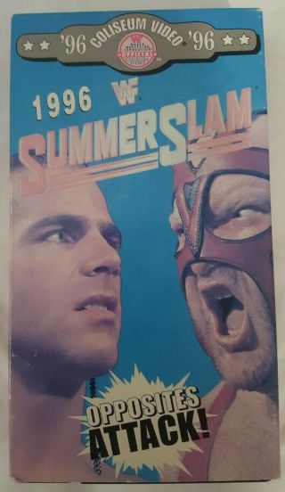 Wwf Summerslam 96 1996 Vhs Coliseum Video Pro Wrestling Ppv Tape Wwe Wcw Vintage