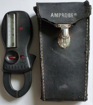 Vintage Amprobe Ultra Rs - 3 Rotary Clamp Meter Amp Meter In Case