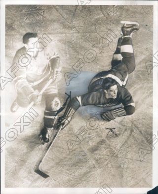 1950 Nhl Hockey Hof Marcel Pronovost Detroit Red Wings Press Photo