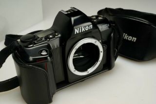 Vintage Nikon F - 601m 35mm Af Camera Body With Cf - 45 Eveready Case F601 N 601