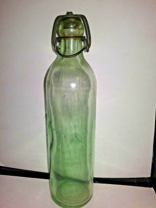 Antique Hires Root Beer Bottle With Stopper 1877