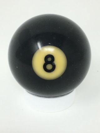 Vintage Bakelite Snooker Billiard Pool Ball 8 Black Solid Replacement 53.  4mm
