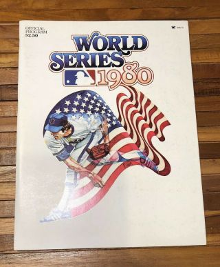 Near 1980 World Series Program Philadelphia Phillies Vs.  Kansas City Royals