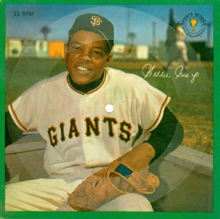 1962 Willie Mays Giants Auravision Sports Champions Columbia 33 1/3 Record