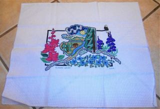 Completed Vintage Meredith Mark Alaska Dream Counted Cross Stitch - Picture/Pillow 2