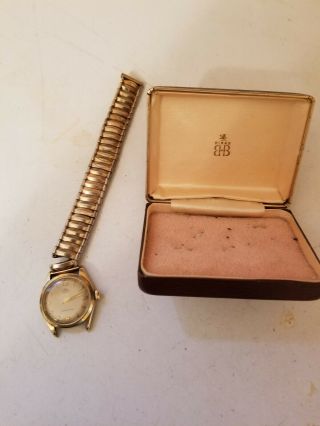 Solar Aqua Wrist Watch (rolex?) Vintage Gold Tone Not