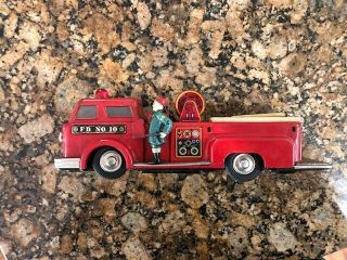 Vintage Marx Toy Fire Truck Battery Operated