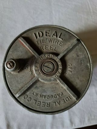 Vintage Ideal Reel Co.  Paducah Ky.  80 Concrete Tie Wire Reel