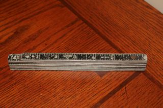 (b15) Vintage Stanley Sweetheart No.  426 Aluminum 48 " Zigzag Folding Ruler