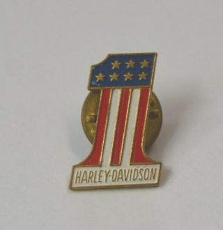 Vintage Harley Davidson Stars And Stripes 1 Tac Pin