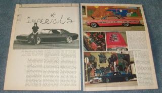 1974 Imperials Of Los Angeles Lowrider Car Club Vintage Article Gypsy Rose