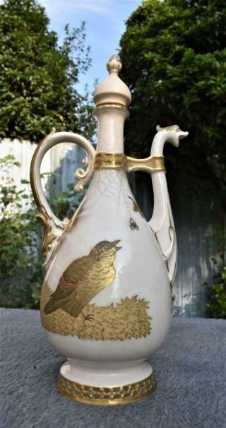 Antique Austrian Amphora Porcelain Ewer - Riessner Stellmacher & Kessel ?