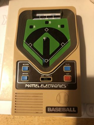 Mattel Baseball Vintage Electronic Handheld Tabletop Video Game ✨tested Good✨