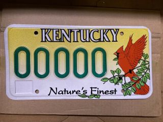 Kentucky Sample License Plate 00000 Nature’s Finest