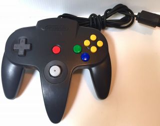 Vintage Authentic Nintendo 64 Controller Black N64