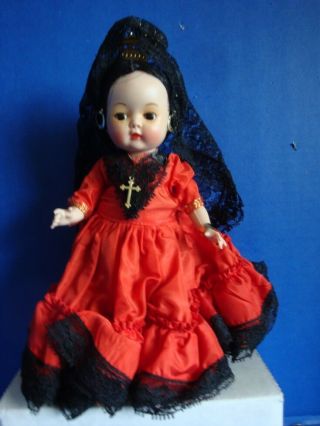Vintage 8 " Nancy Ann Muffie Doll Dressed As Spain - All