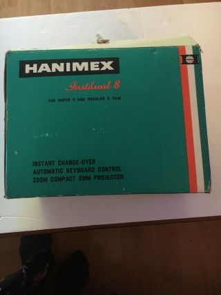 Vintage Like Hanimex 800 Zr Instdual 8 Film Projector