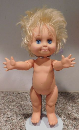 Vintage 1990 Galoob 1 Baby Face Doll So Sweet Marcy No Clothes Blonde